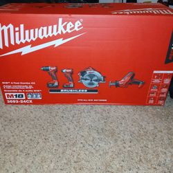 M18 18-Volt Lithium-Ion Brushless Cordless Combo Kit (4-Tool) with 2-Batteries, 1-Charger and Tool Bag