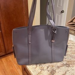  Radley London Grey Smooth Leather Tote Bag! Awesome Condition- Barely Used; $75