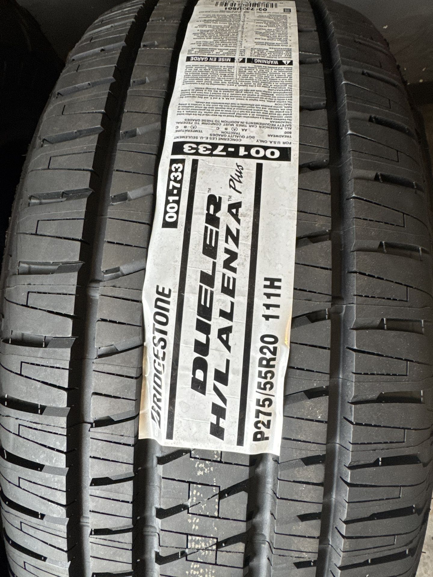Bridgestone Duler H/L Alenza Plus 275/55/20