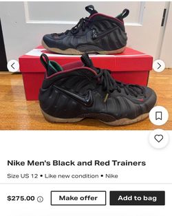 Black and Red Foamposites