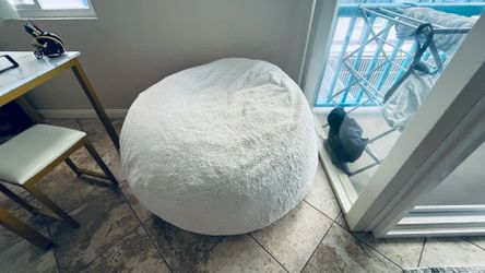 Cordaroy footstool and large bag