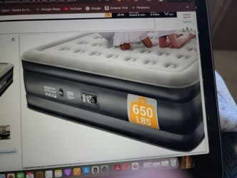 New - CalKing Inflatable Mattress w/built-in Pump