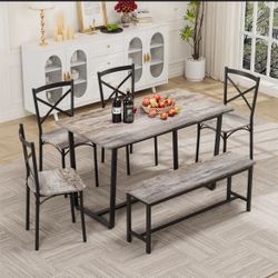 Dining Table Set for 6 - New In Box