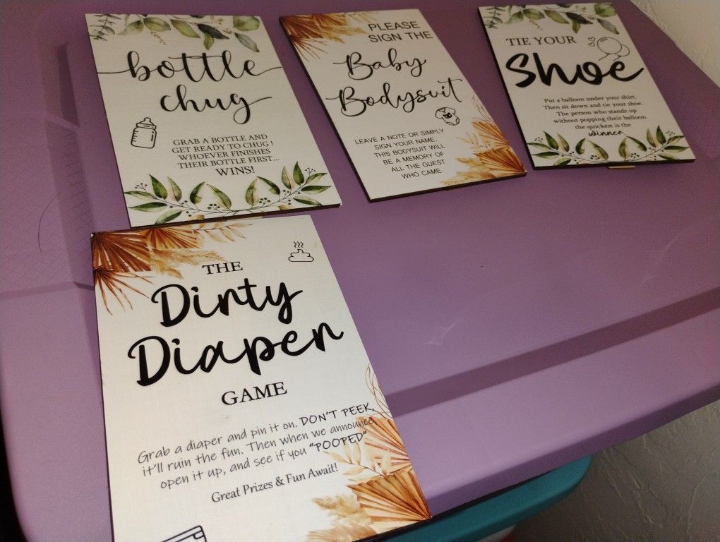 Baby Shower Board Games