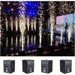 4pcs/lot 600W Cold Spark Machine Wedding Fountain Music Firework dmx remote