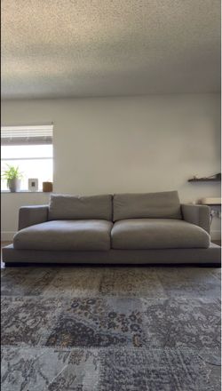 Oversized Deep Seat Sofa – Light Gray – Washable Covers