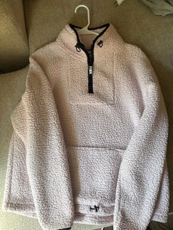 VS PINK Sherpa Quarter-Zip Pullover 3 total!