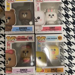 Line Friends Funko Pops (read Description)