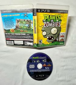 PLANTS VS ZOMBIES PS3 PLAYSTATION CIB COMPLETE VIDEO GAME