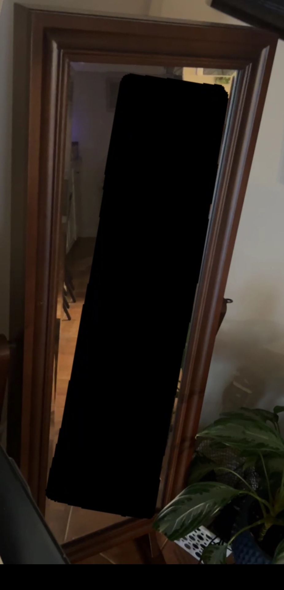 Hidden jewelry mirror wooden OBO