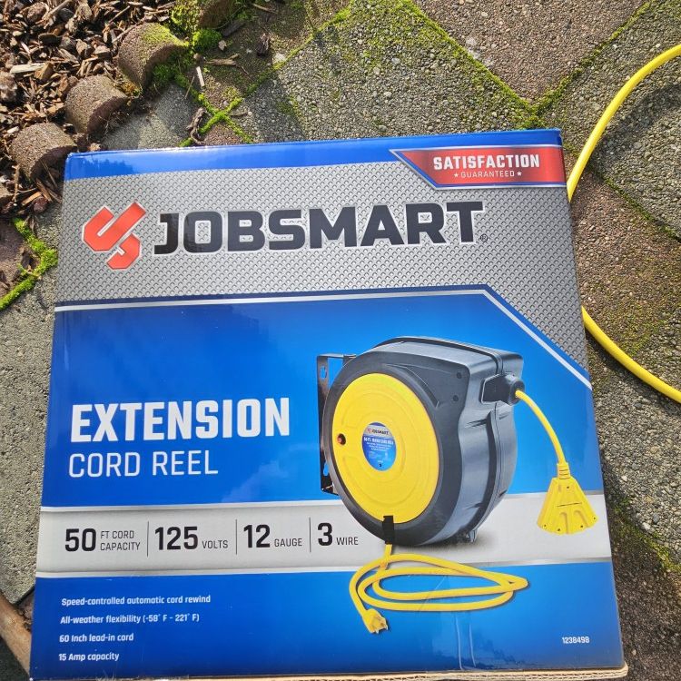 Jobsmart Extension Cord Reel 50' for Sale in Kent, WA - OfferUp
