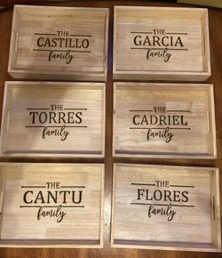 Beautiful Customized Serving Trays