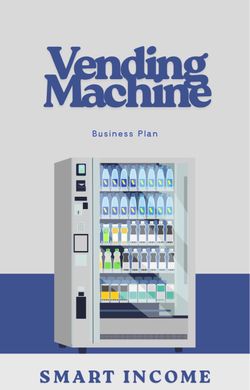 Vending Machine Business Plan Book