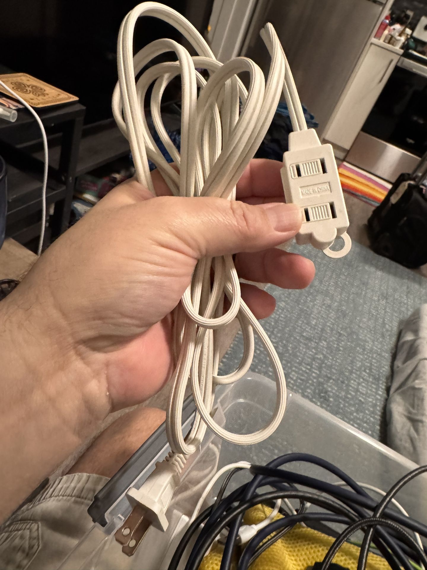White Extension Cord