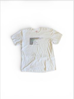 Supreme SS11 Chart Tee White Graphic T-Shirt