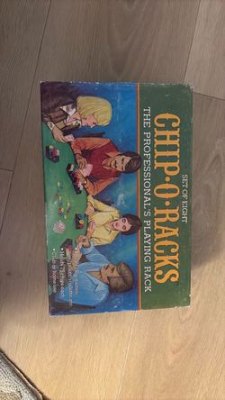 1977 vintage  poker chip racks $20