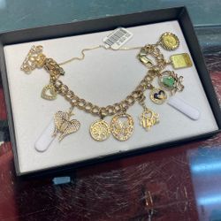 Gold Charm Bracelet 