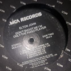 Elton John "Domt Shoot Me Im Just The Piano Player" Vinyl