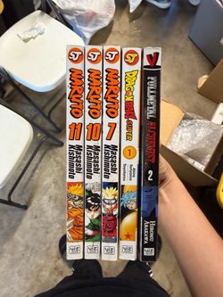 Lot of 5 Manga for $5 - Naruto, Dragon Ball, Fullmental Alchemist!
