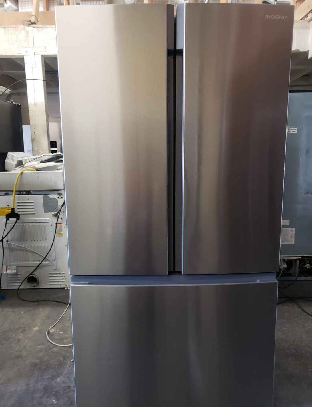 Insignia 3-Door Stainless Steel Refrigerator Fridge