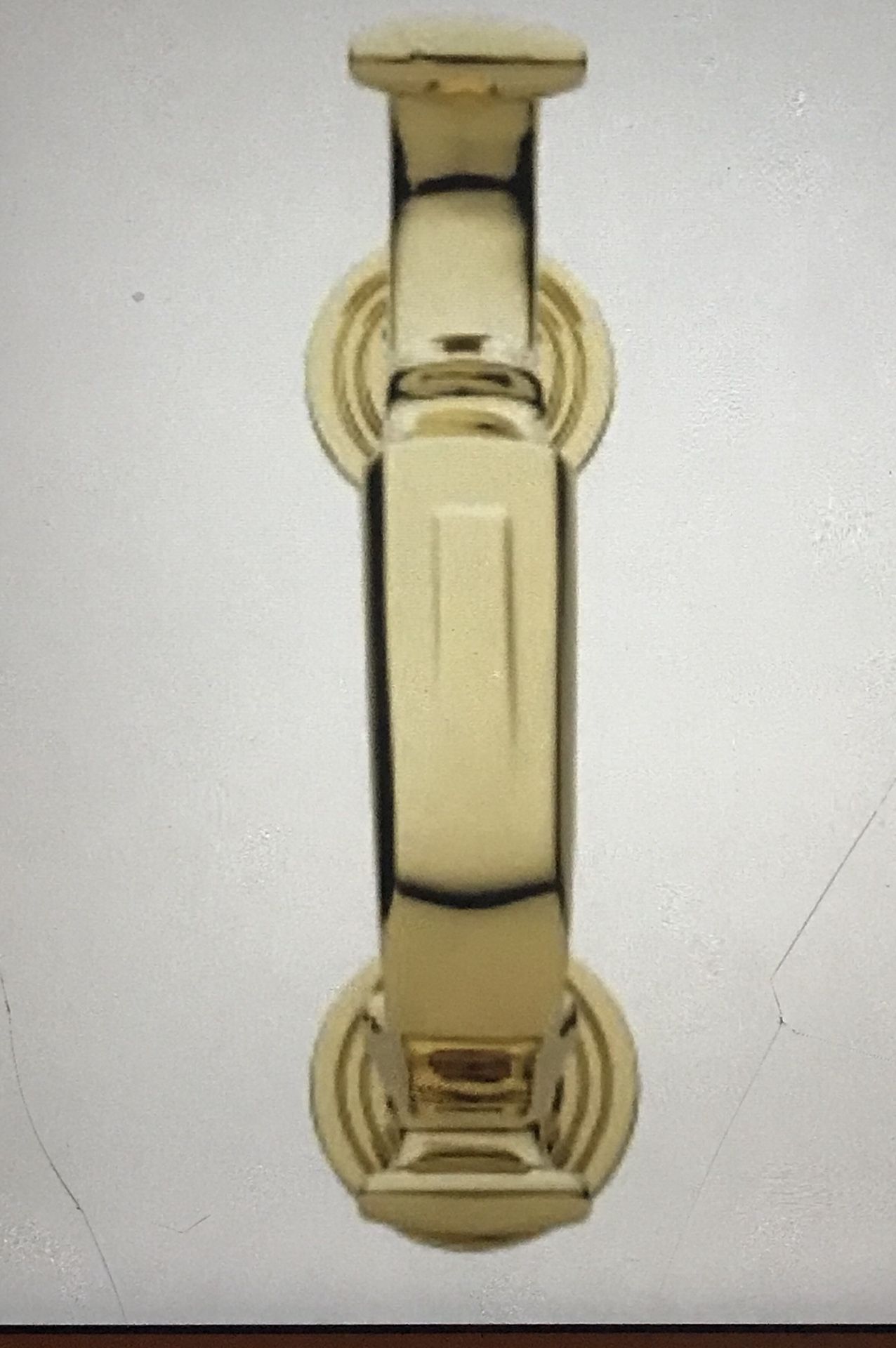 Baldwin polished brass S style carved solid brass door knocker