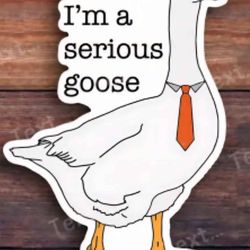 Goose bumper sticker