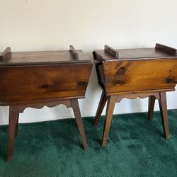 Antique Dough Box Side Tables - 2 Available