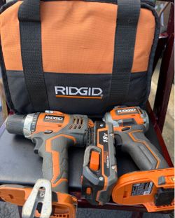 Ridgid 1/2 inch and 1/2 compact  5X 18V Lithium lon Cordless Impact Wrench (with battery no charger)