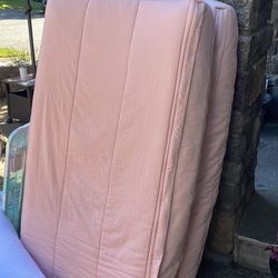 Crib, Beddy’s Bedding, Bedskirt, And Pillows 