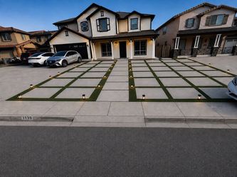Grama artificial/// pavers ///rook///more