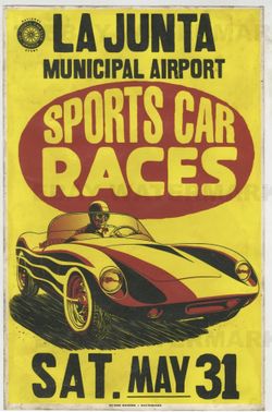 Vintage 60’s Era Road Race SCCA Poster