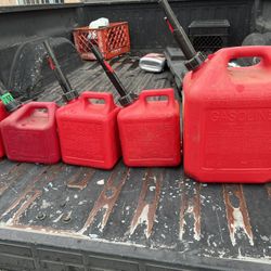 1 Gallon Fuel Can And 5 Gallons 