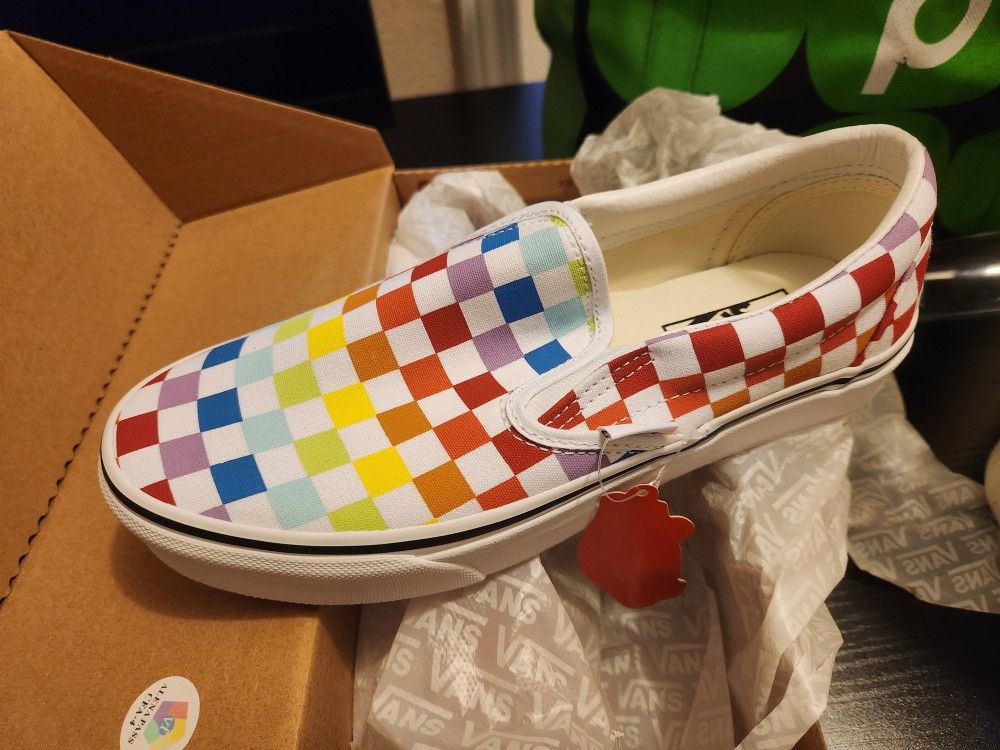 Colorful Checkered Vans