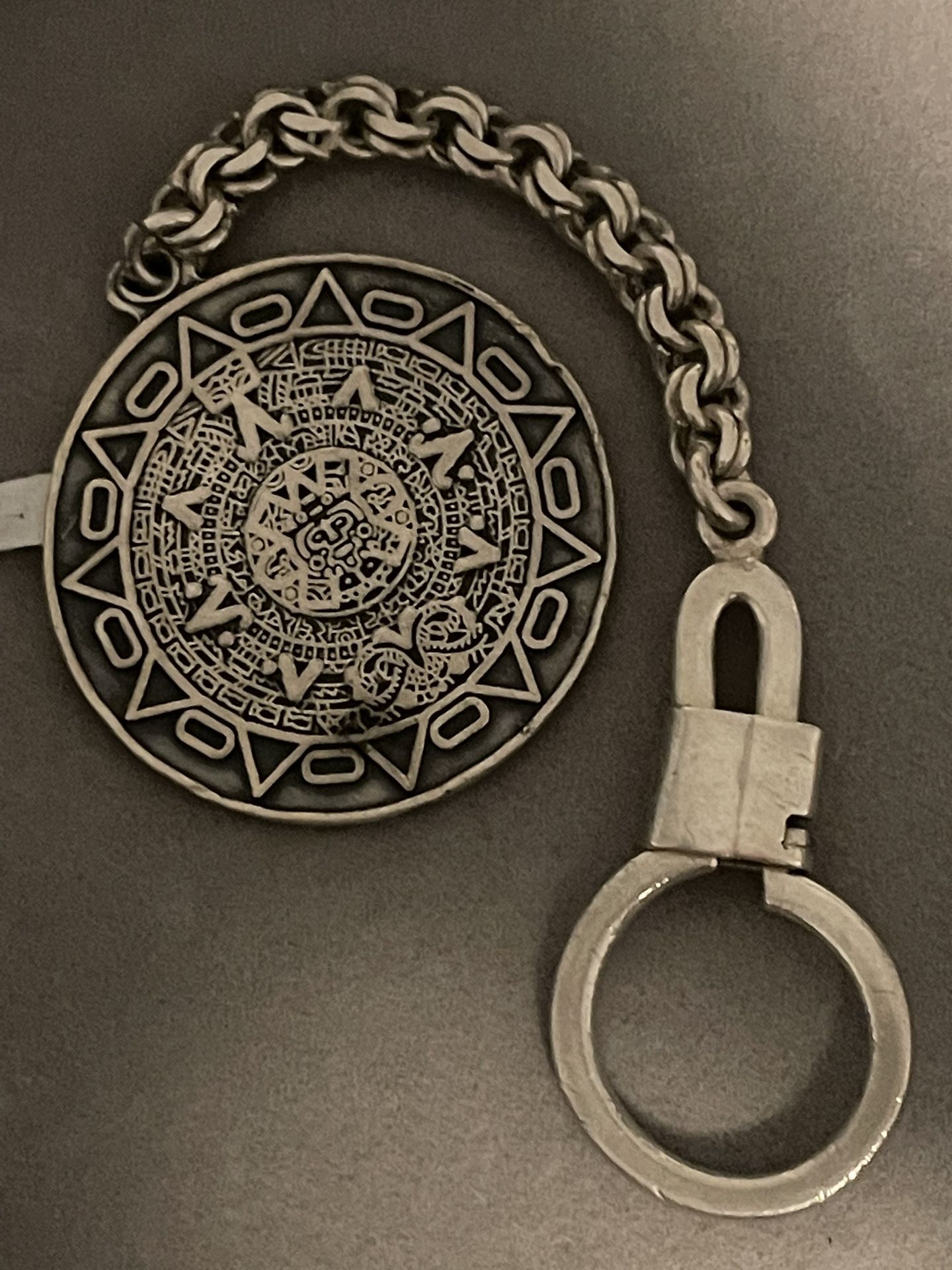 Aztec Calendar Keychain