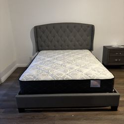 Queen Size Bed Frame With Mattress