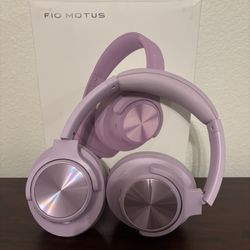 Fio Motus Wireless Over The Ear Headphones Lavender 