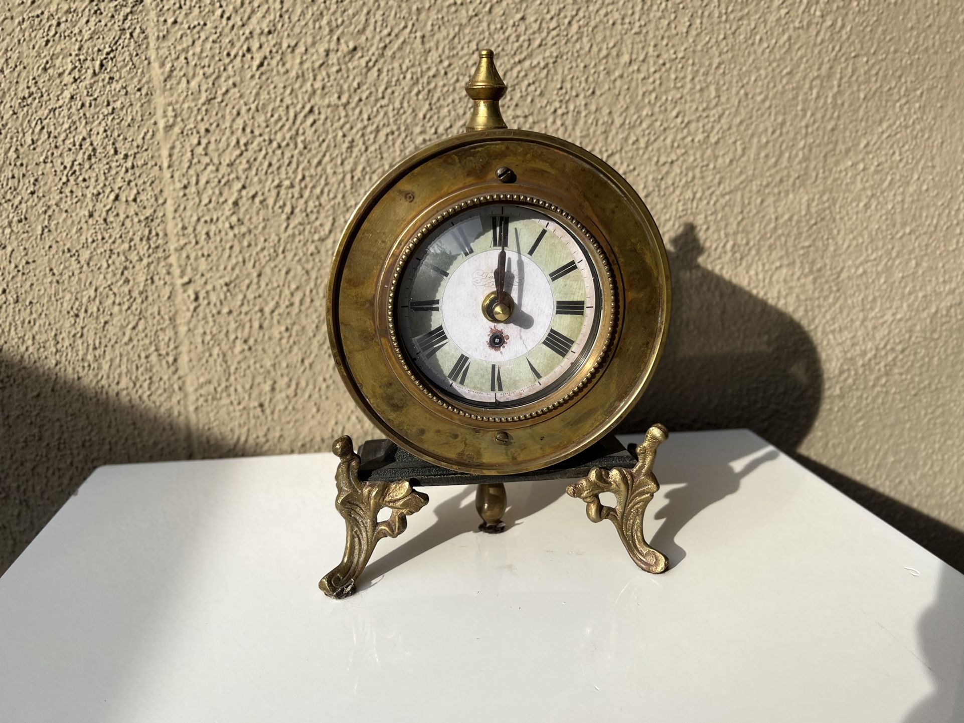 Brass Table Clock