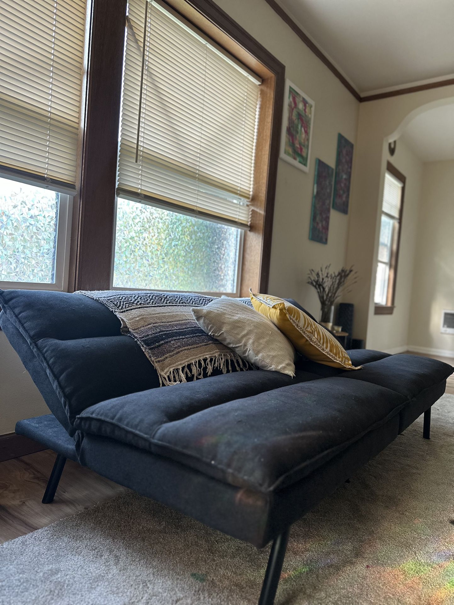 3 Level Futon Navy Blue