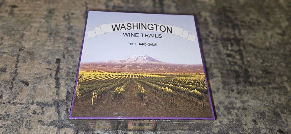 Washington Wine Trails The Board Game. Facts & Trivia! (2008) Brand New & Sealed