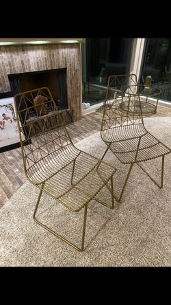 Modern metal chairs
