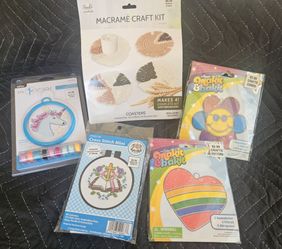 New Craft Kits - Macrame, Cross Stitch, Suncatchers