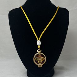 Om Mani Locket pendant 1.2in