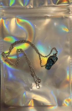 Blue Flip flop Necklace 