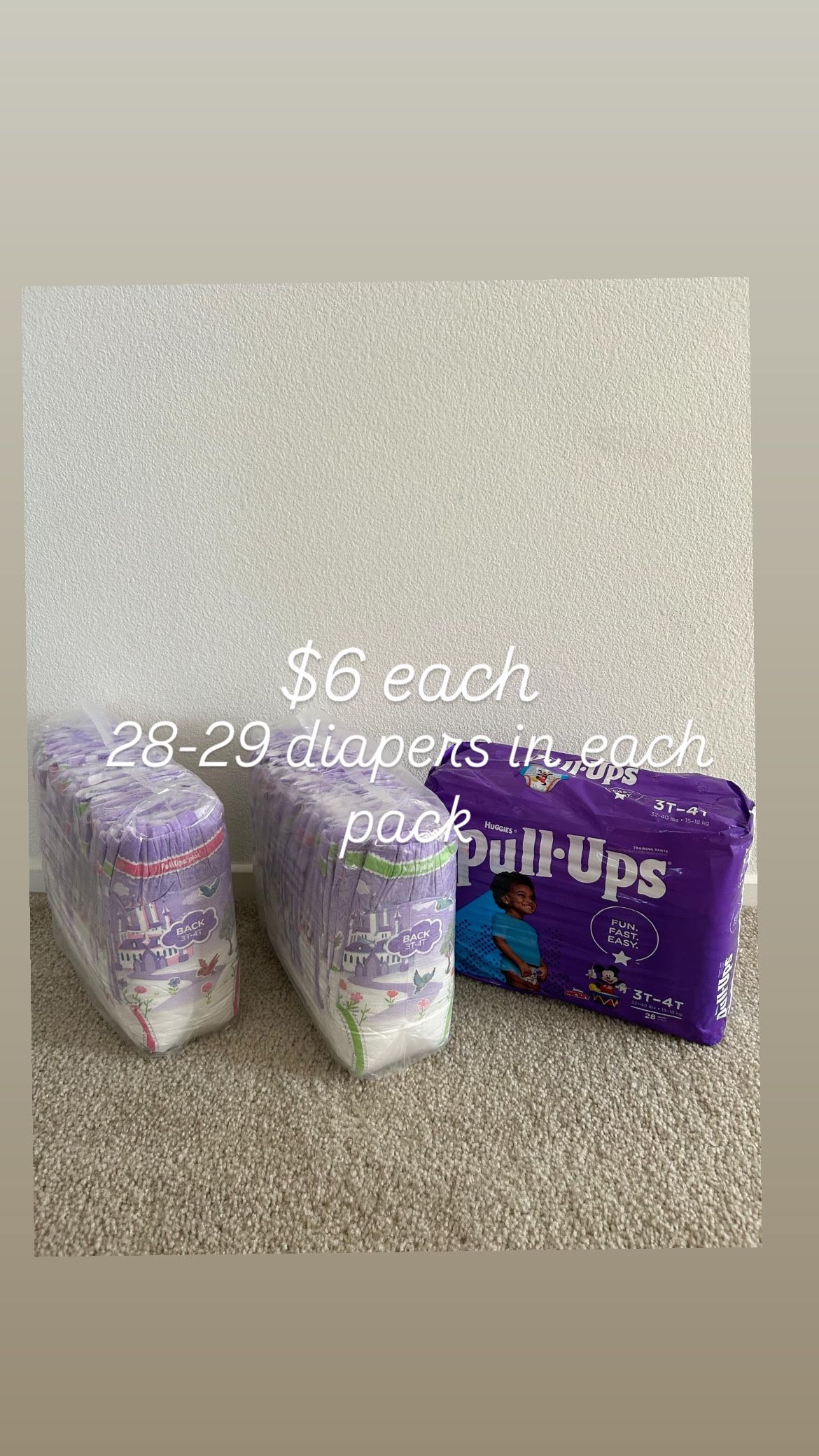 Huggies Pull Ups 3t-4t