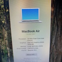 Apple MacBook Air 13” Massive Apps Fast Sequoia 