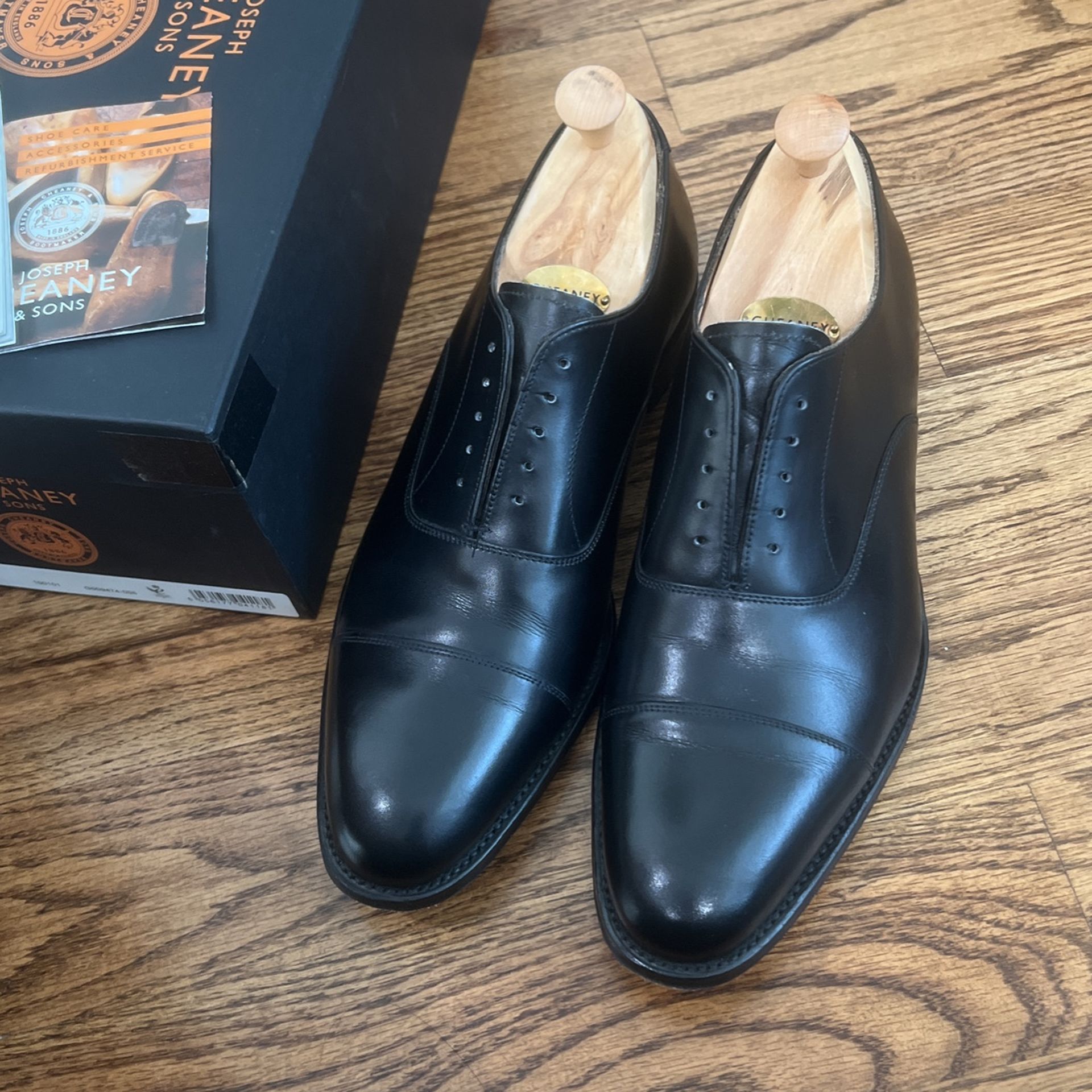 Joseph Cheaney & Son Lime Black Calf Oxford
