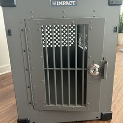 Impact Stationary 40” Length Crate With Impact Door Guard 