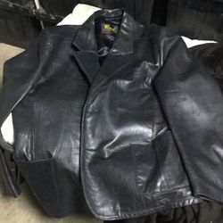 Reeds,quality Black  Men’s Leather Jacket