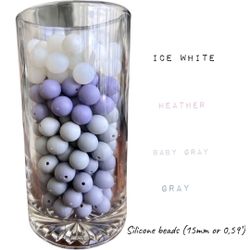 150 Pcs Silicone Beads