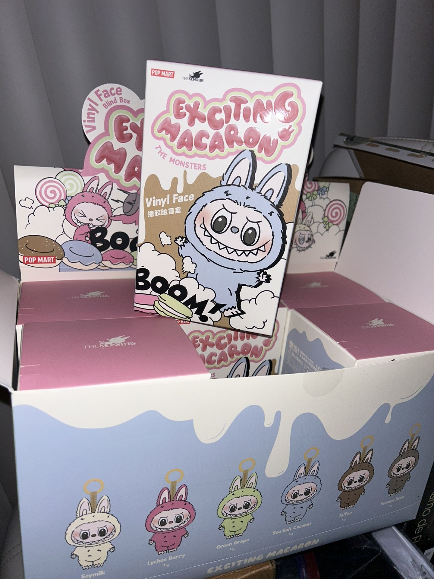 Unopened Exciting Macaron The Monsters Vinyl Face Labubu Blind Box From Pop Mart